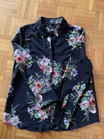 Avant Première  Camicetta nera a fiori (gd 36 )