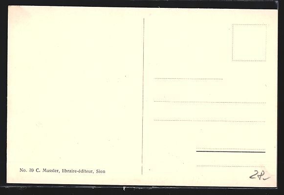 Cartoline postali: AK Sion, Chapelle des Mayens – Usato da Berlin venduto da bartko-reher 1
