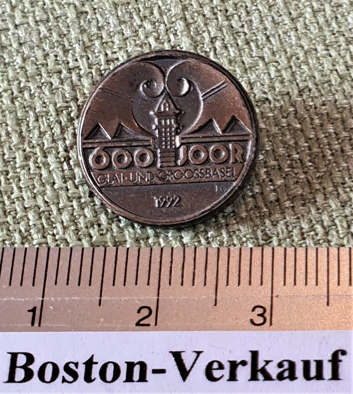 Placchette & Badge: D836 Pin 600 Joor Glai & Grooss Basel 92 – Usato da Reinach BL venduto da Boston-Verkauf 1