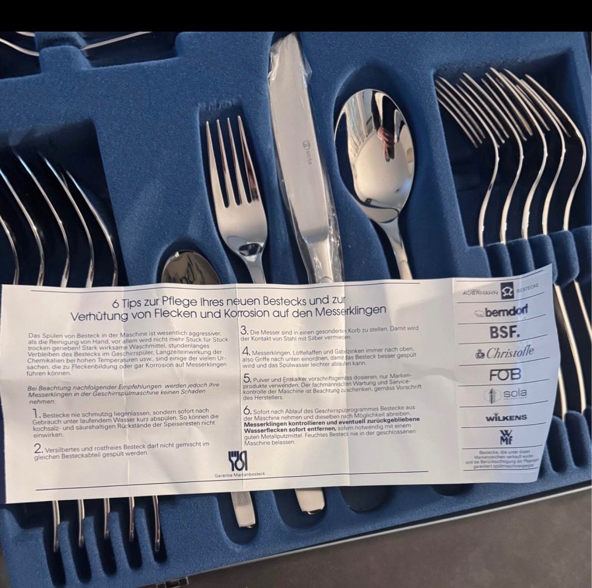 Sola Set di posate: Besteck Sola – Nuovo e nell'imballaggio originale da Mönchaltorf venduto da gol_pg75 2