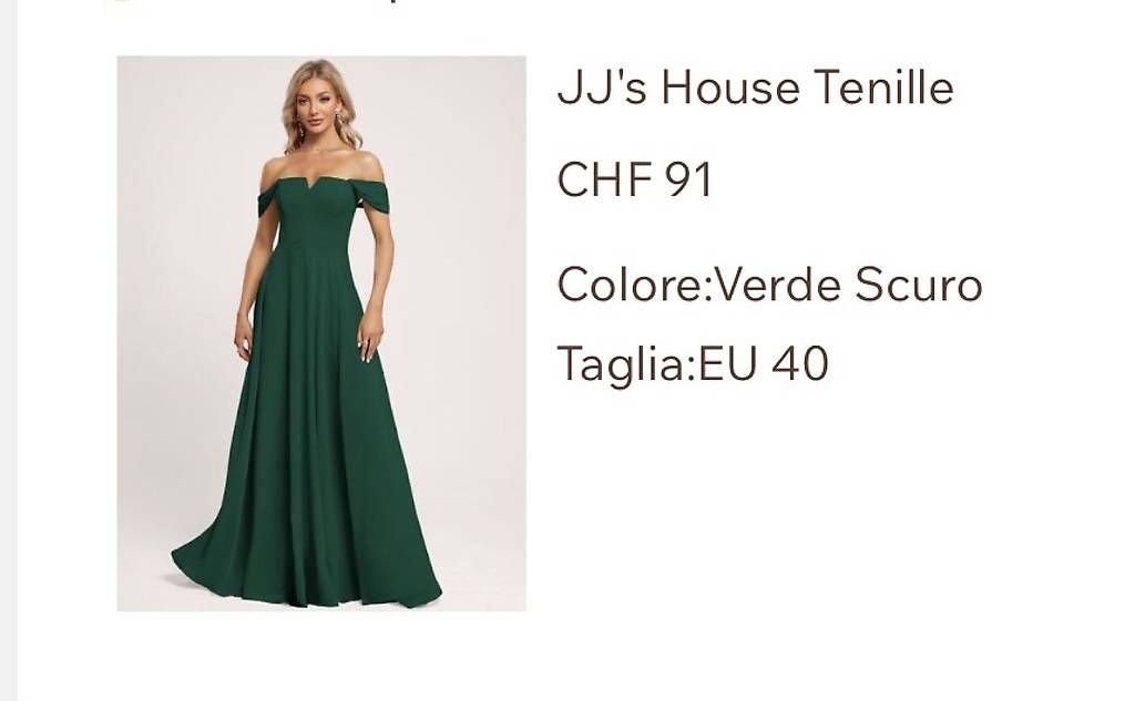 JJ’s House Robes: Vestito Cerimonia (mai usato) – Neuf avec emballage d'origine à Castione par marlr 3
