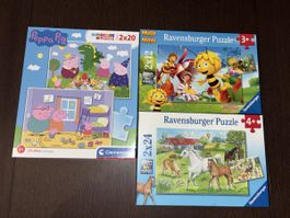 Ravensburger Puzzle Set: Maja, Pferde und Peppa Pig