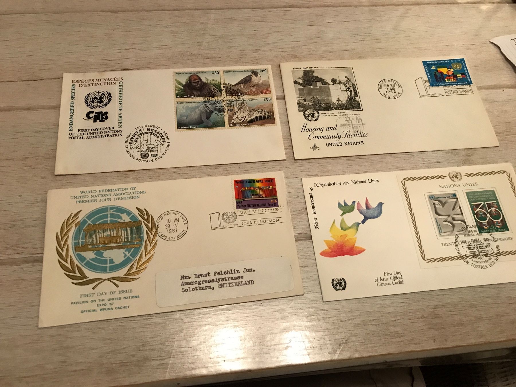Tutti i francobolli: 70 FDC Europa (200-28) – Usato da St.Gallen venduto da Bigdisch 8