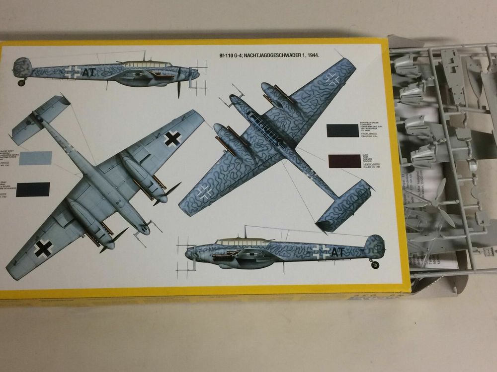 plastic model kit scale 1/ 72 ITALERI N 09 BF-110 G4 R3 NACH (Neu und ...