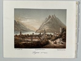 Lugano Tessin antik von Briquet Cuvillier Lemercier
