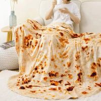 🤩NEU Tortilla Flanell Decke Rund – Lustige Burrito Decke