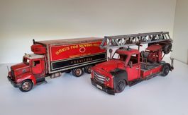 Modellfahrzeuge "Feuerwehr & Lastwagen" für DEKO