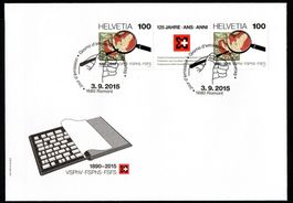 FDC 2015 S114 125 Jahre Verband Schweizer Philatelisten-Ver