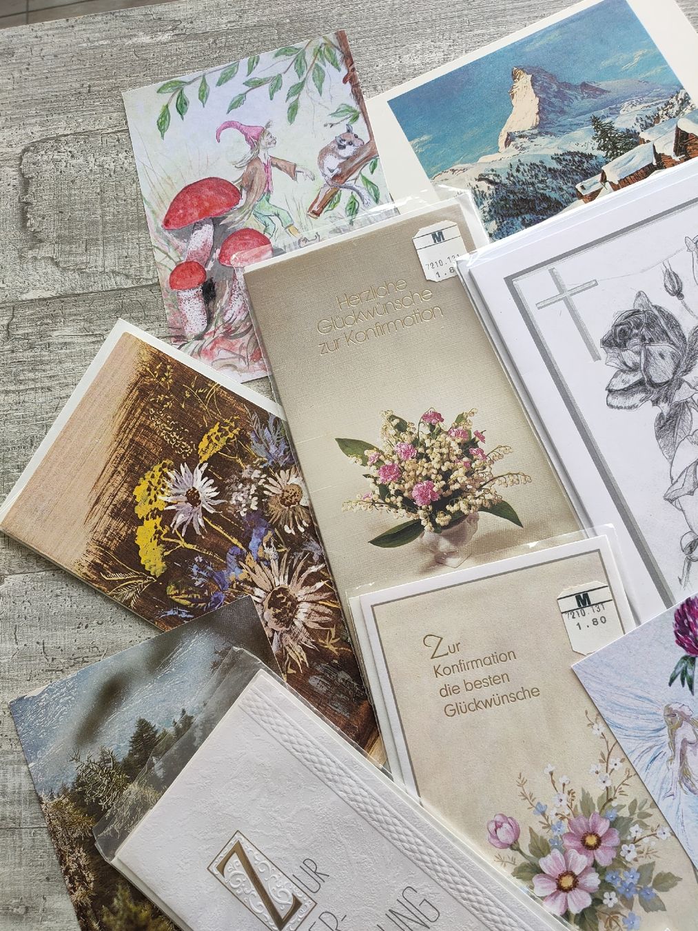 Cartoline: Diverse Glückwunschkarten, Vintage – Nuovo (secondo la descrizione) da Gipf-Oberfrick venduto da minini 1