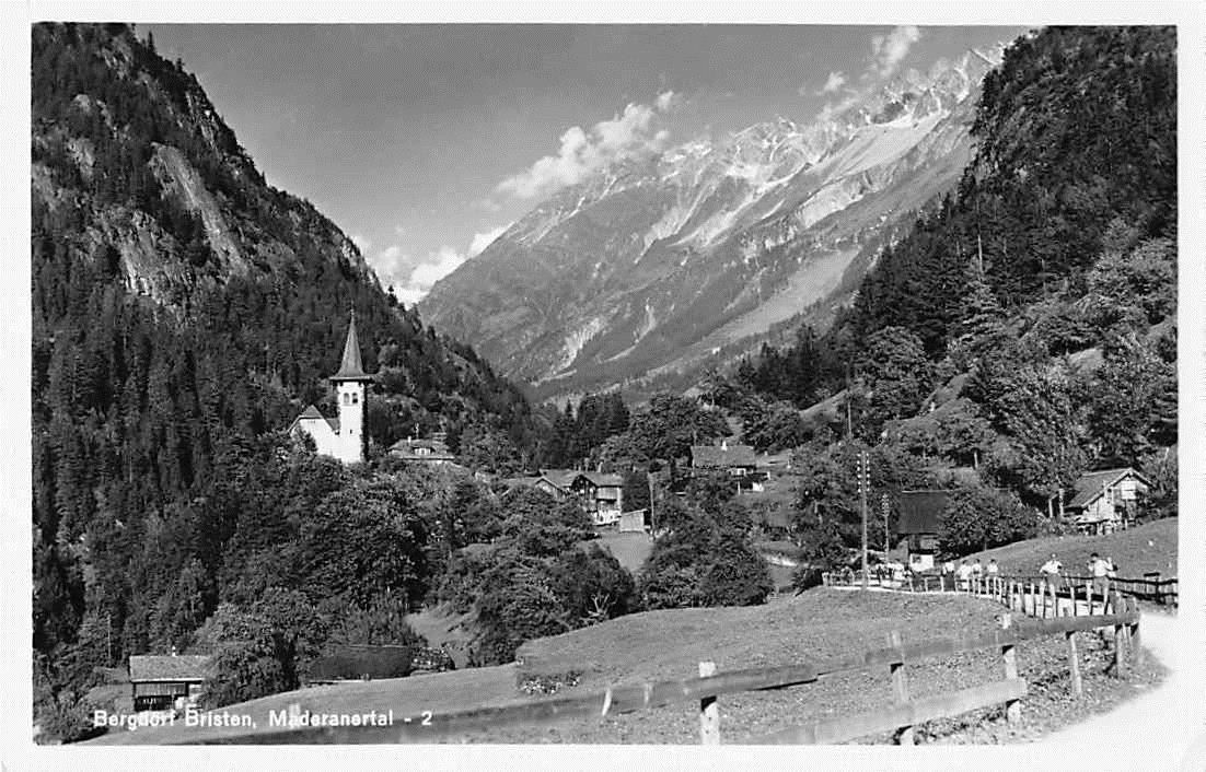 Ansichtskarten: Gruss aus BRISTEN Uri 1942 – Gebraucht aus Lufingen von Rac0