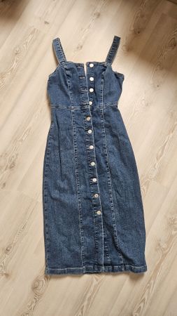 Robe en jean Denim Co bleue boutonnée taille 36 bon état