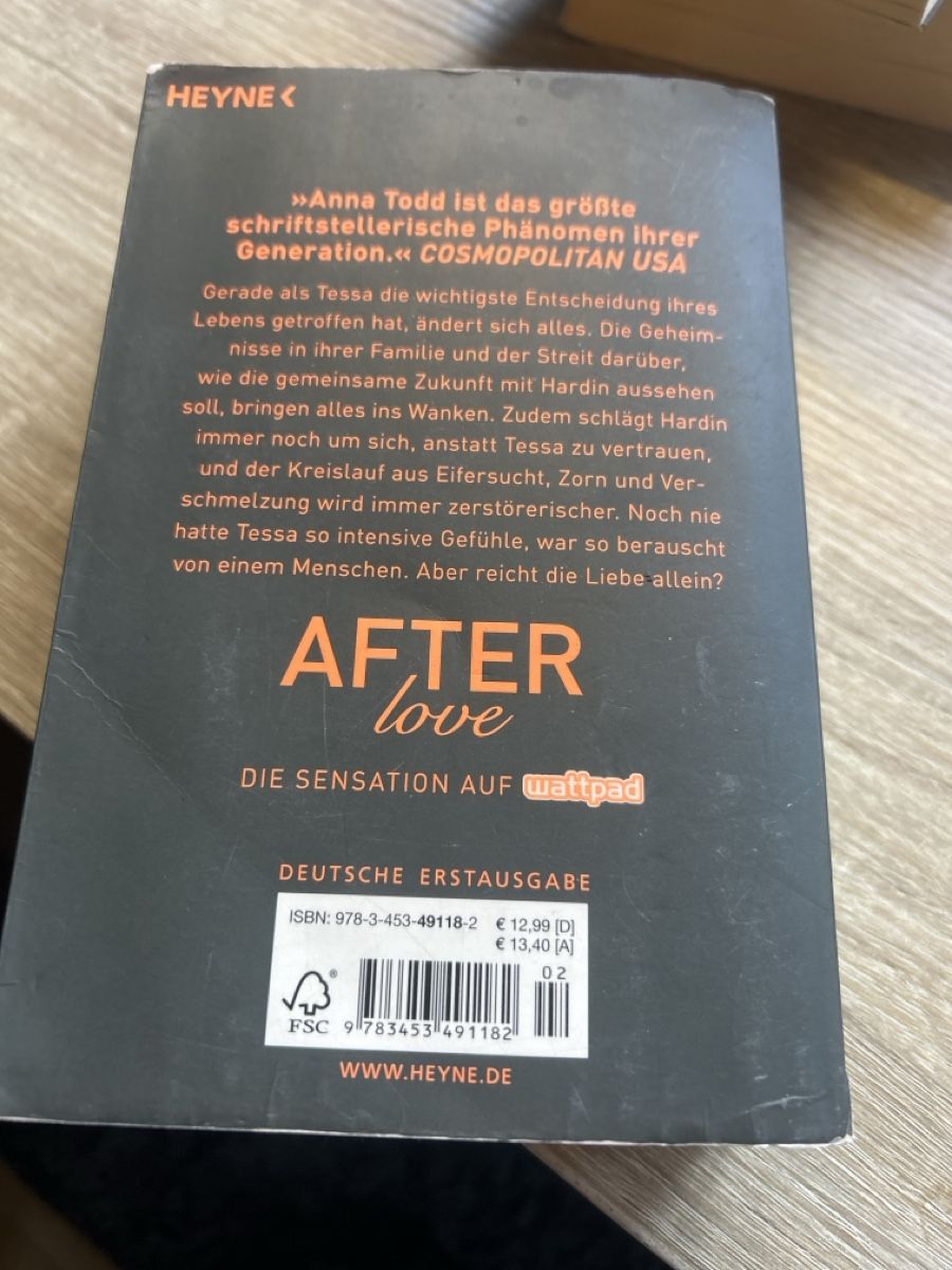 Libri: Anna Todd 4 Bücher aus der After Reihe – Usato da Fischenthal venduto da Victoria_fischenthal 3