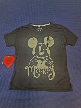 T-Shirt Disney Frogbox Mickey Mouse schwarz mit Steinen