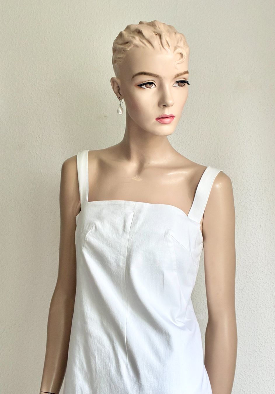 Dolce & Gabbana Vestiti: Weisses Leinenkleid von DOLCE&GABBANA – Usato da Kloten venduto da Nephty 1