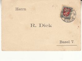 SBK J12 auf Postkarte mit ST Goldach
