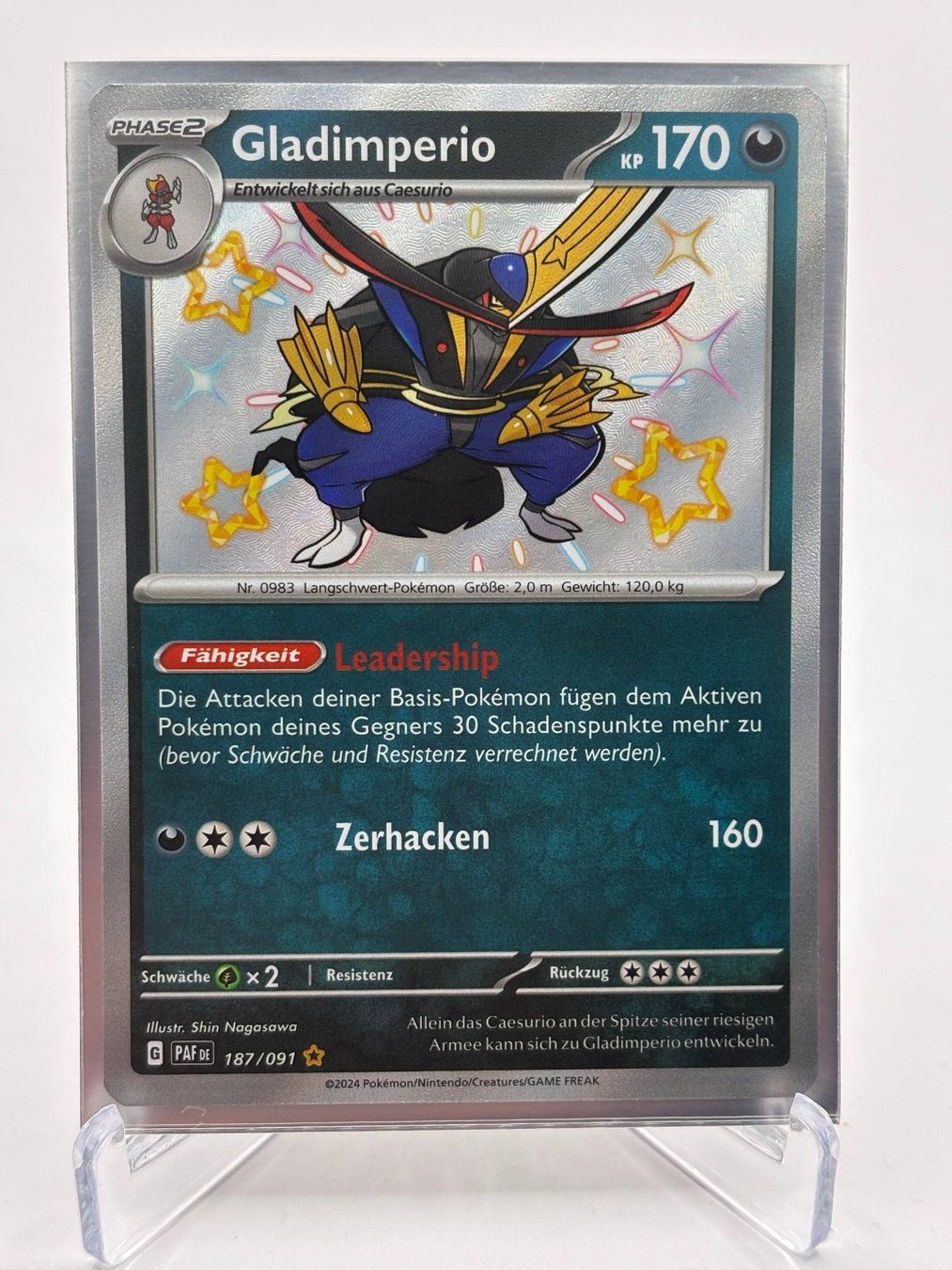 Pokémon Carte collezionabili: Paldeas Schicksale - Gladimperio  (PAF 187) - DE – Nuovo (secondo la descrizione) da Allschwil venduto da Bullach