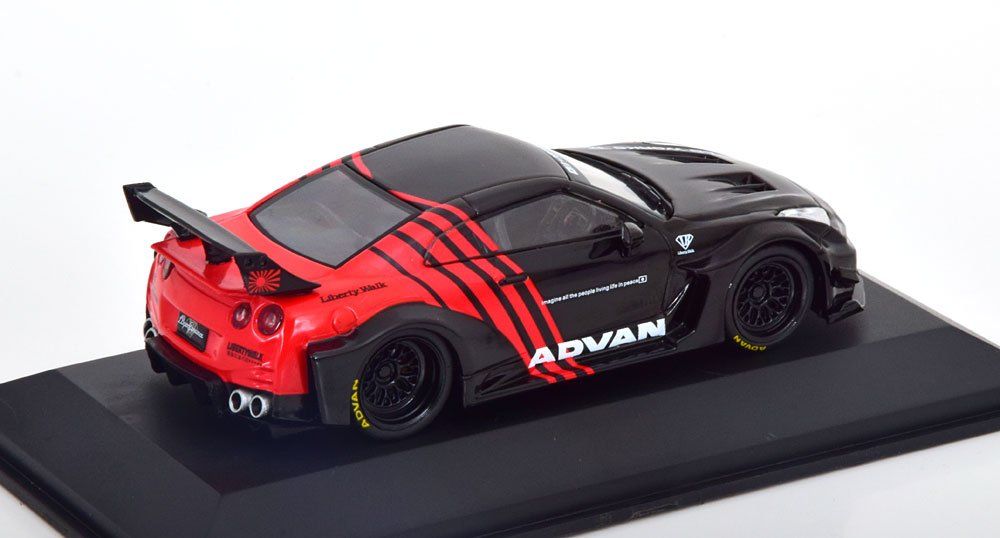 Nissan GTR R35 Liberty Walk Body 2022 schwarz/rot 1/43 NEU | Kaufen auf ...