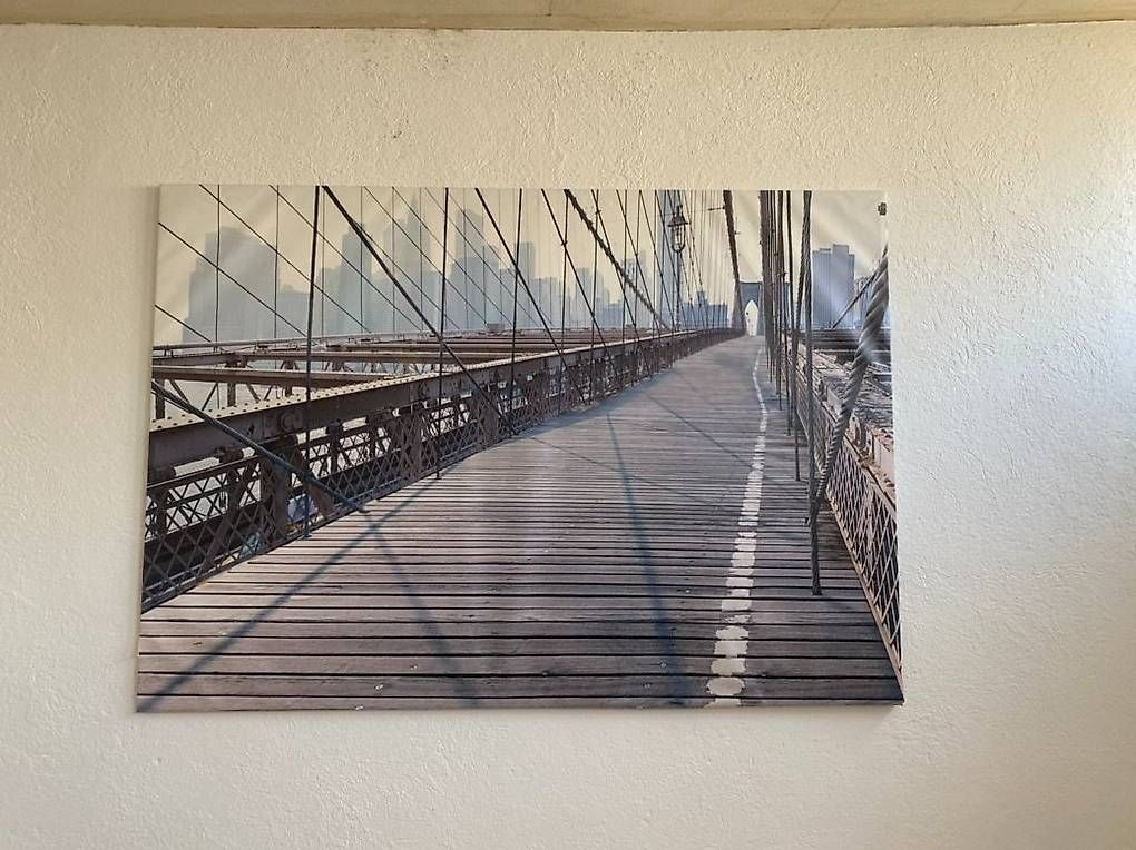 Foto & Immagini: Leinwandbild Brooklyn Bridge New York  grossformatig – Usato da Zürich venduto da DasProvisorium