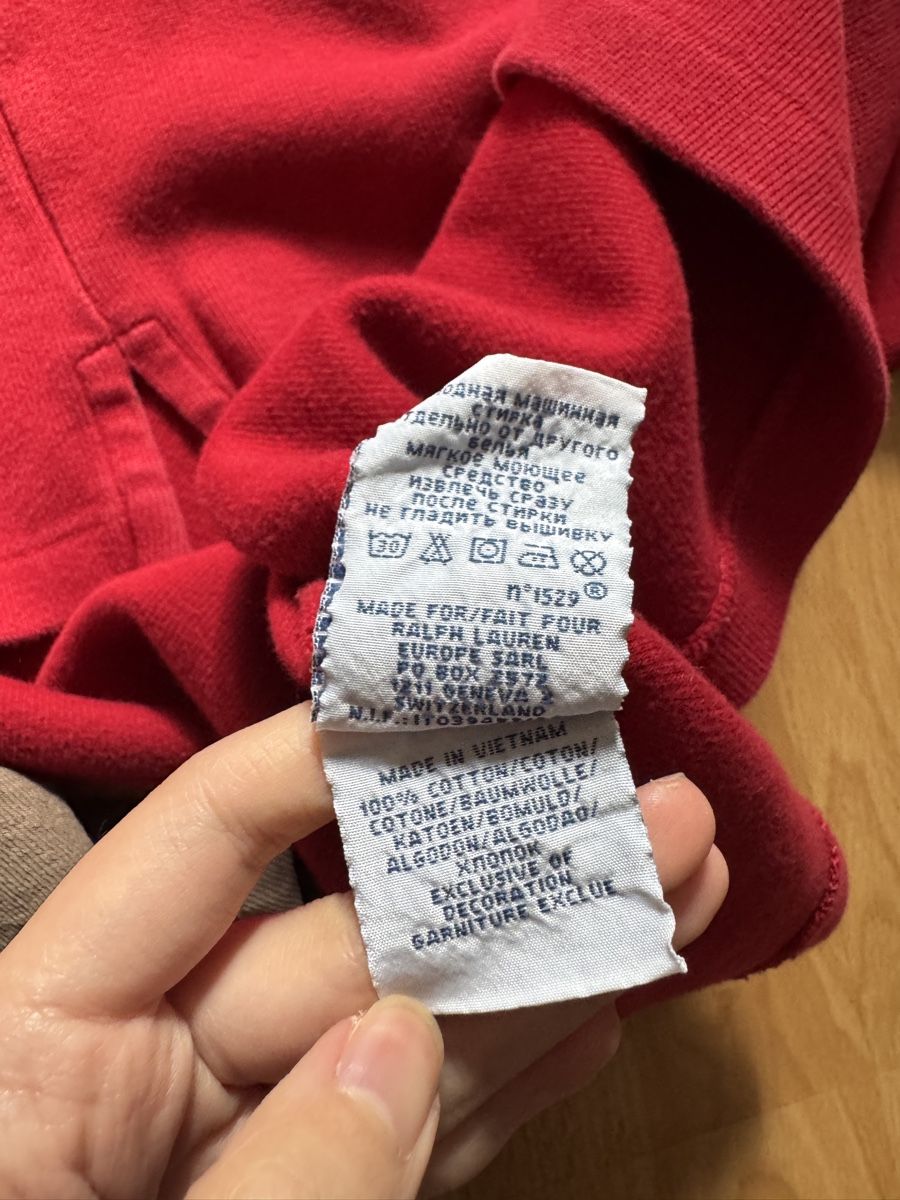 Ralph Lauren Maglioni & Felpe: Pull-over Ralph Lauren rouge col demi-zip, taille L – Nuovo (secondo la descrizione) da Lausanne venduto da nao_5wpd 4