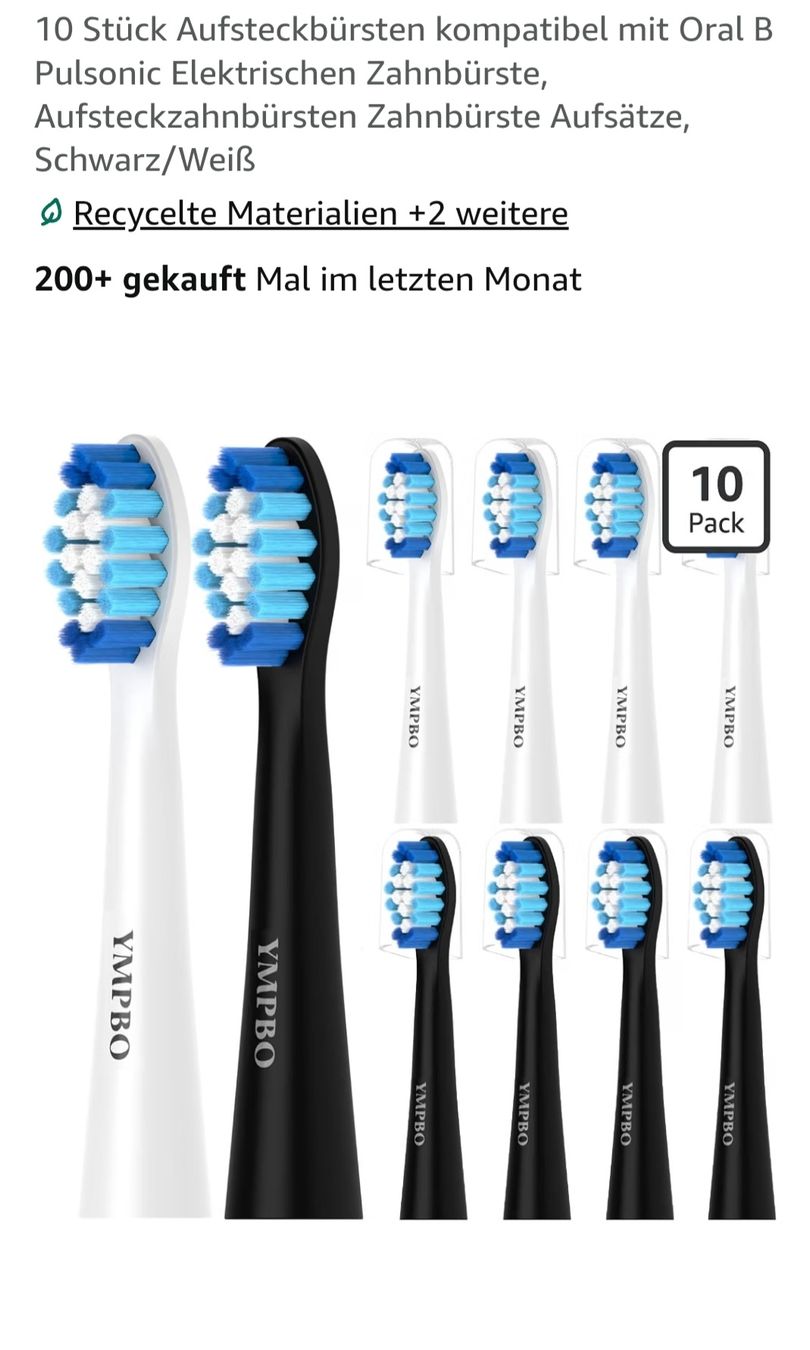 Oral B Cura dei denti: Aufsteckbürsten – Nuovo e nell'imballaggio originale da Wittenbach venduto da Pupatz
