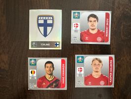 Lot of 4 Panini Euro 2020 Stickers