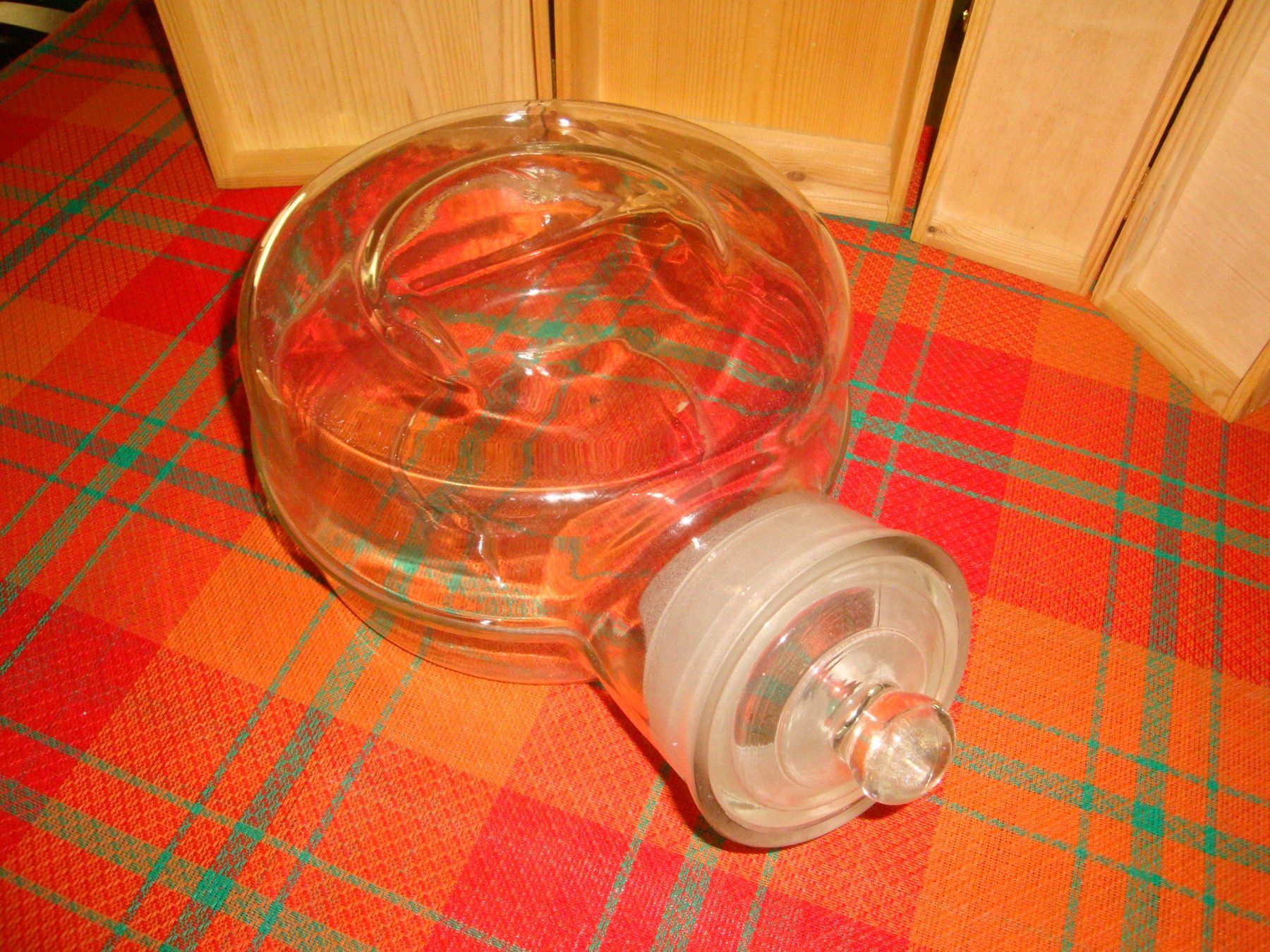 Bicchieri: Einzigartiges Glasgefäss mit Deckel, Vintage Design! – Usato da Enggistein venduto da mach1 1