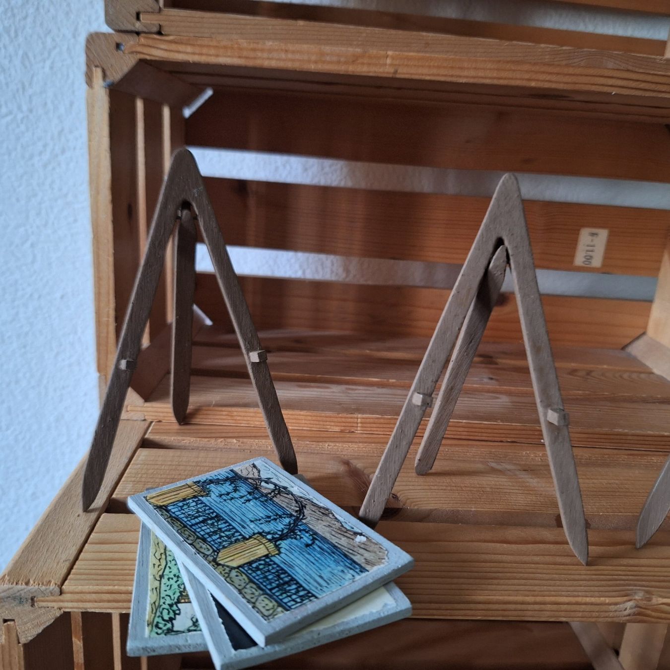 Tutte le decorazioni: Versand möglich! Selbst hergestellte, Mini Bilder, Staffelei – Usato da Winterthur venduto da Goldpipau 4