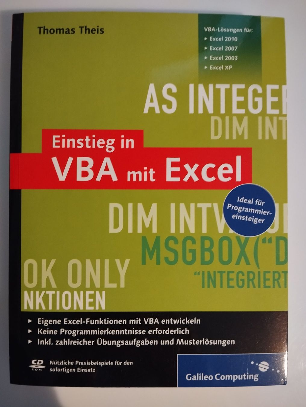 Libri: Einstieg in VBA mit EXCEL (Ideal für Programmier-Einsteiger) – Nuovo (secondo la descrizione) da Kriens venduto da may_r5jc