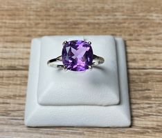 Amethyst Ring 💎✨ 925 Silber vergoldet S170