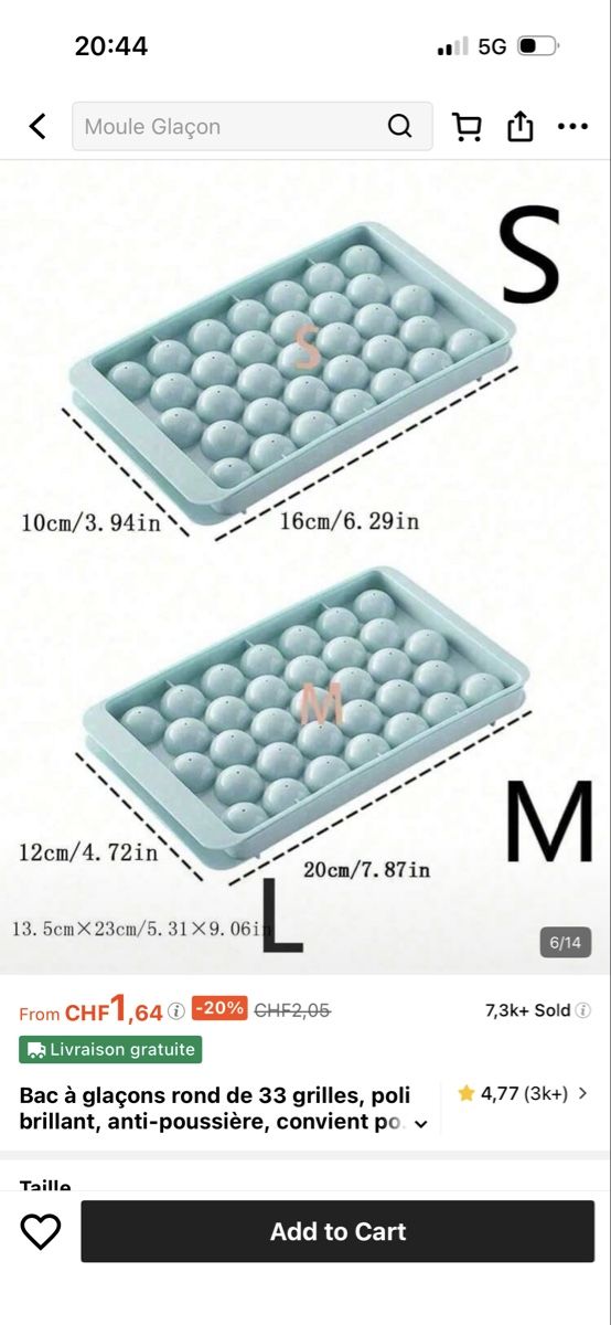 Elettrodomestici da cucina: Ice Cube Tray Maker - Round Ball Design - Summer Fun! – Usato da Aarau venduto da anb_qnk8 2