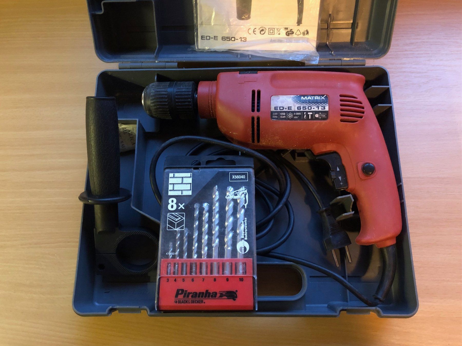 Trapani: MATRIX ED-E 650-13 Schlagbohrmaschine – Usato da Buchs SG venduto da Handyman77 1