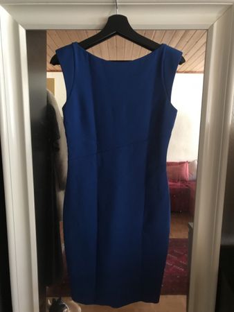 Superbe robe bleu élégante EMILIO PUCCI, T34 laine vierge
