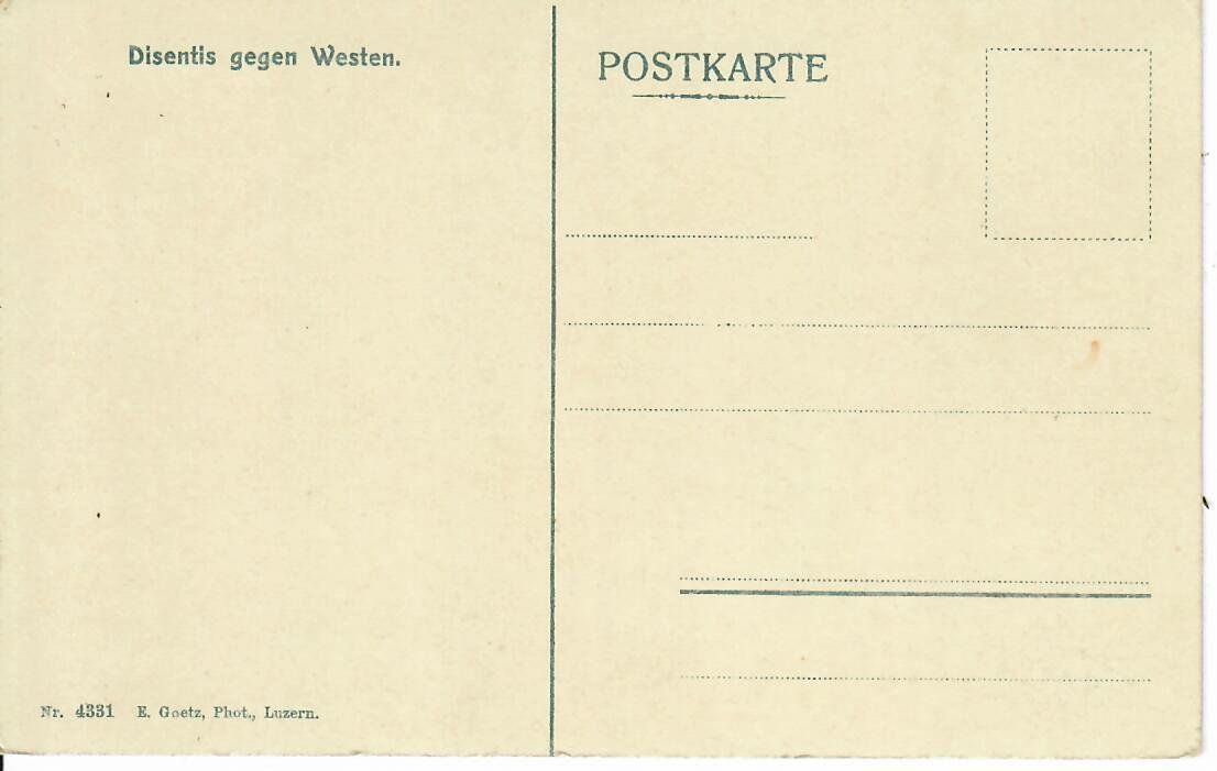 Cartoline postali: Disentis – Usato da Hochdorf venduto da Ziegel-16 1
