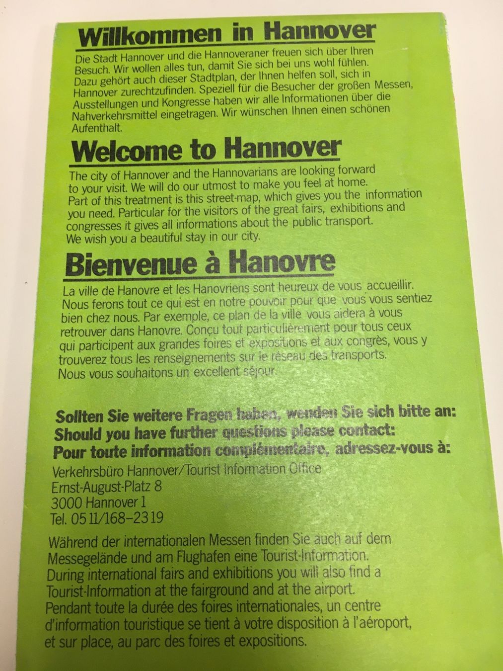 Cartine & Atlanti: Alte kleine Hannover- Karte – Usato da Siegershausen venduto da Bubsi83 1