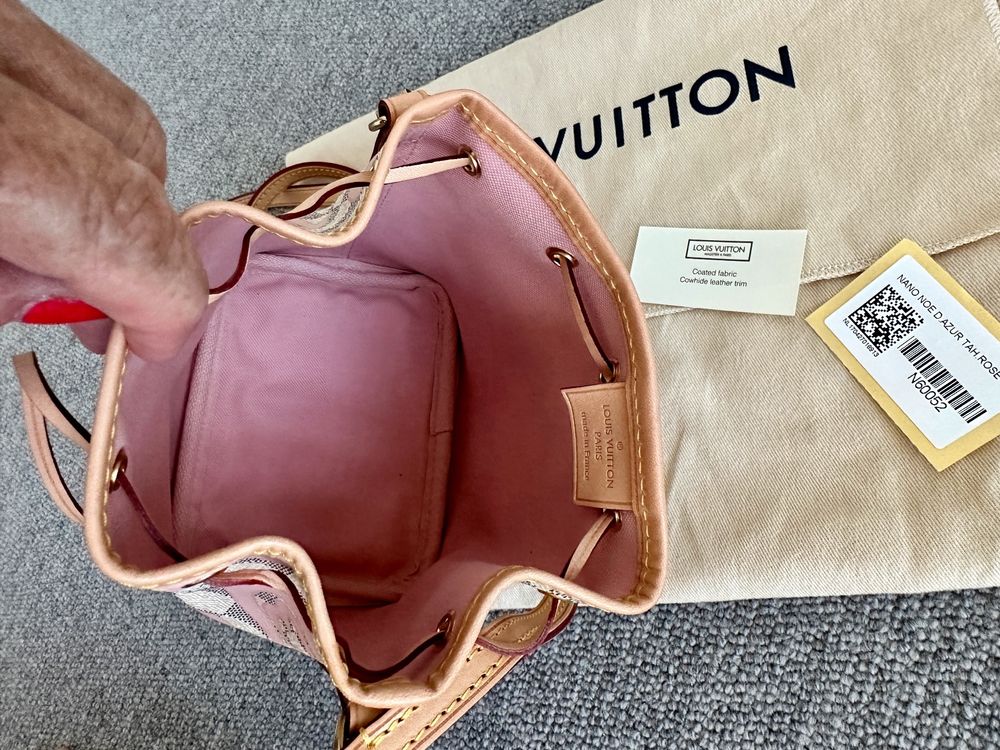 Louis Vuitton Limited Edition Damier Azur Tahitiennes Nano Noe Bag