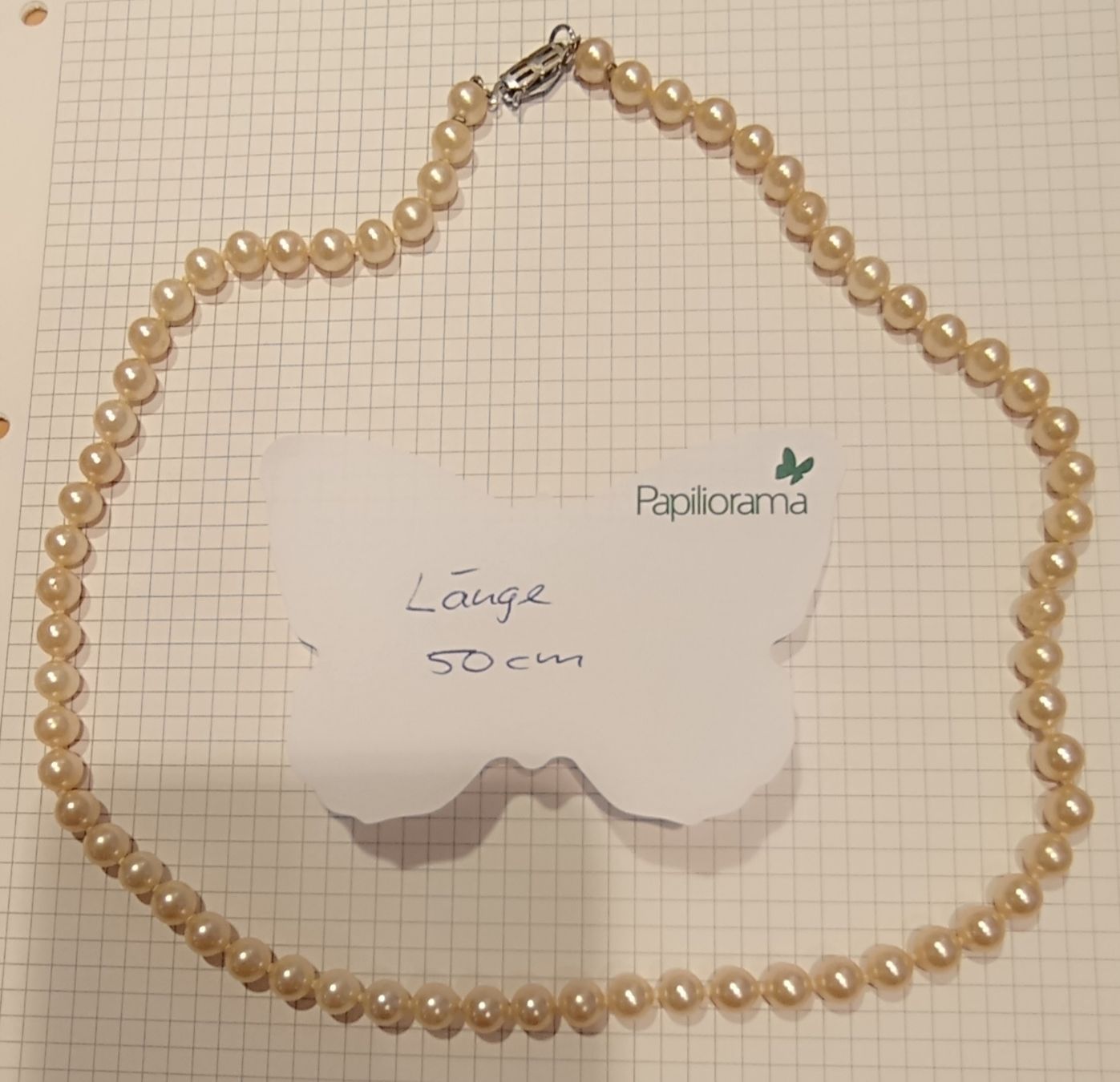 Catenine: Elegante Perlenkette, L: 50cm – Usato da Fislisbach venduto da mine-ned-dine 1