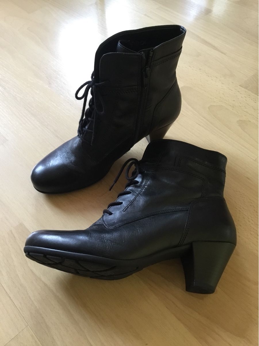 Gabor Damenschuhe: Schwarze Lederstiefeletten  Gabor Gr. 38.5 – Neu (gemäss Beschreibung) aus Murgenthal von Bred2 1