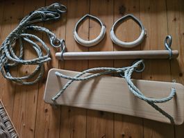 Kinder Turn-Schaukelset Holz Montessori, waldorf