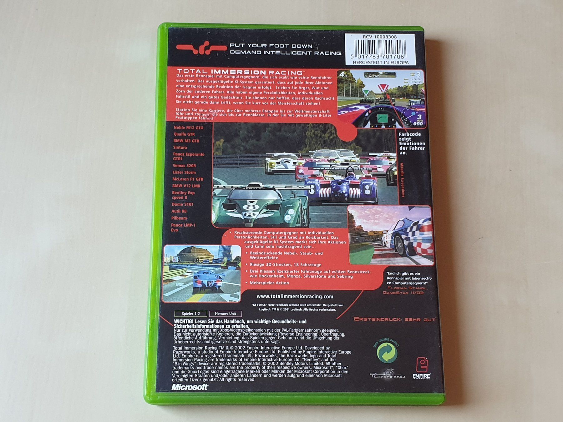Microsoft Giochi: Total Immersion Racing – Usato da Stansstad venduto da collectorsshop 1