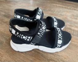 Michael Kors Damen Sandalen, schwarz/weiss, Grösse 38