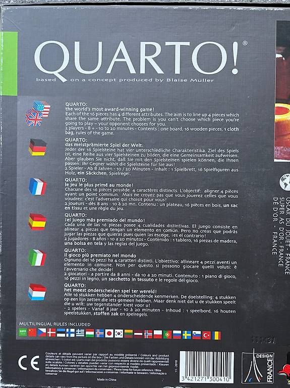 Giochi: Quarto (Brettspiel) – Usato da Schönenbuch venduto da Herbie6446 3