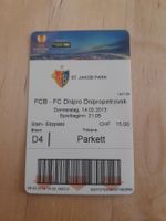 FCB-Dnipro Ticket, 14.02.2013, St. Jakob Park, Rarität!