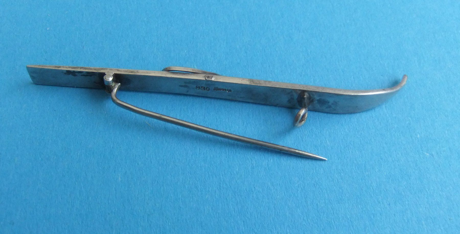 Spille & Fermagli: Vintage Silbernadel Schmuck Ski – Usato da St. Niklaus VS venduto da wunschlos54 2