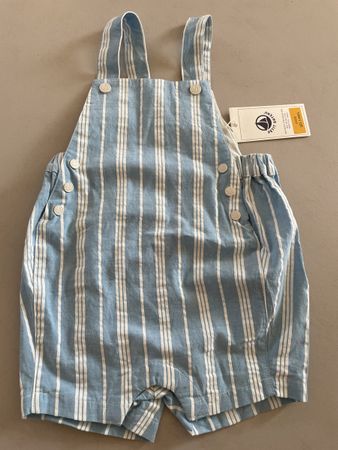 Petit Bateau Latzshort - Gr. 3-6 Monate
