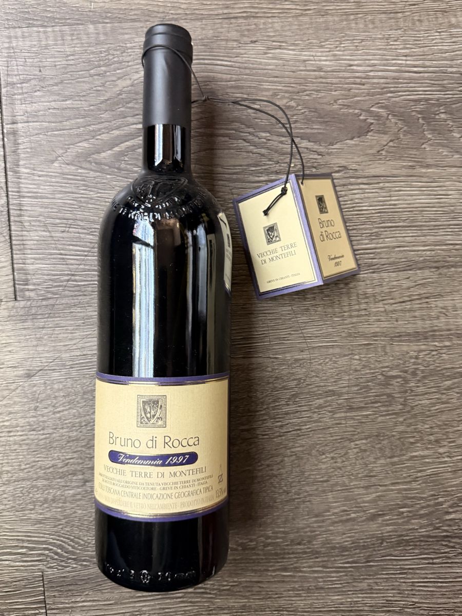 Vino: Bruno di Rocca Colli IGT 1997 - Vecchie Terre di Montefili – Nuovo e nell'imballaggio originale da Kloten venduto da Itrade