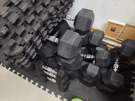 Gorilla Sports Kurzhantel-Set 2.540 kg, Gratis-Gummimatten