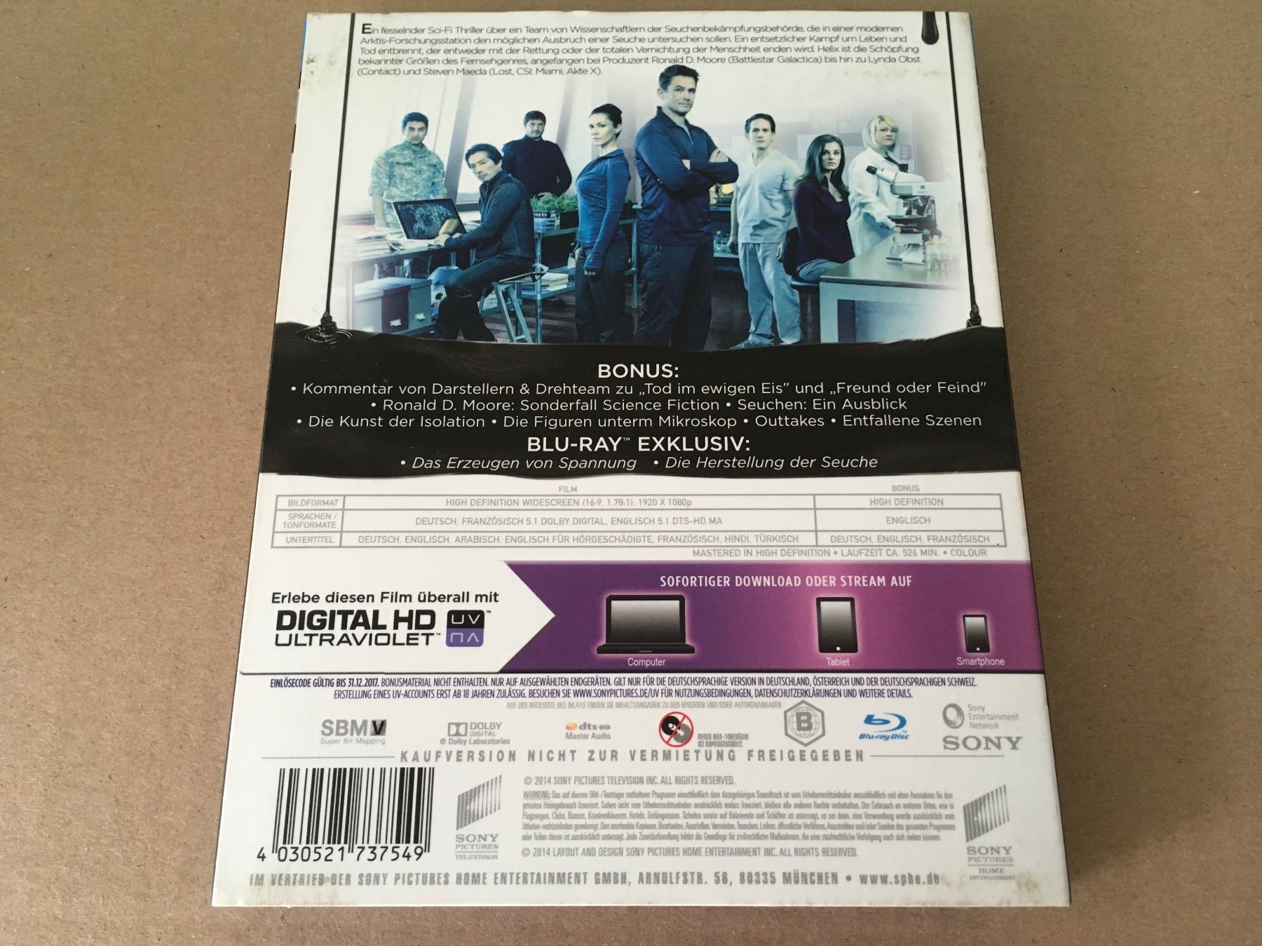 Tutti i DVDs: Helix - Staffel 1 - Blu-ray – Usato da St.Gallen venduto da MedienJoe 1