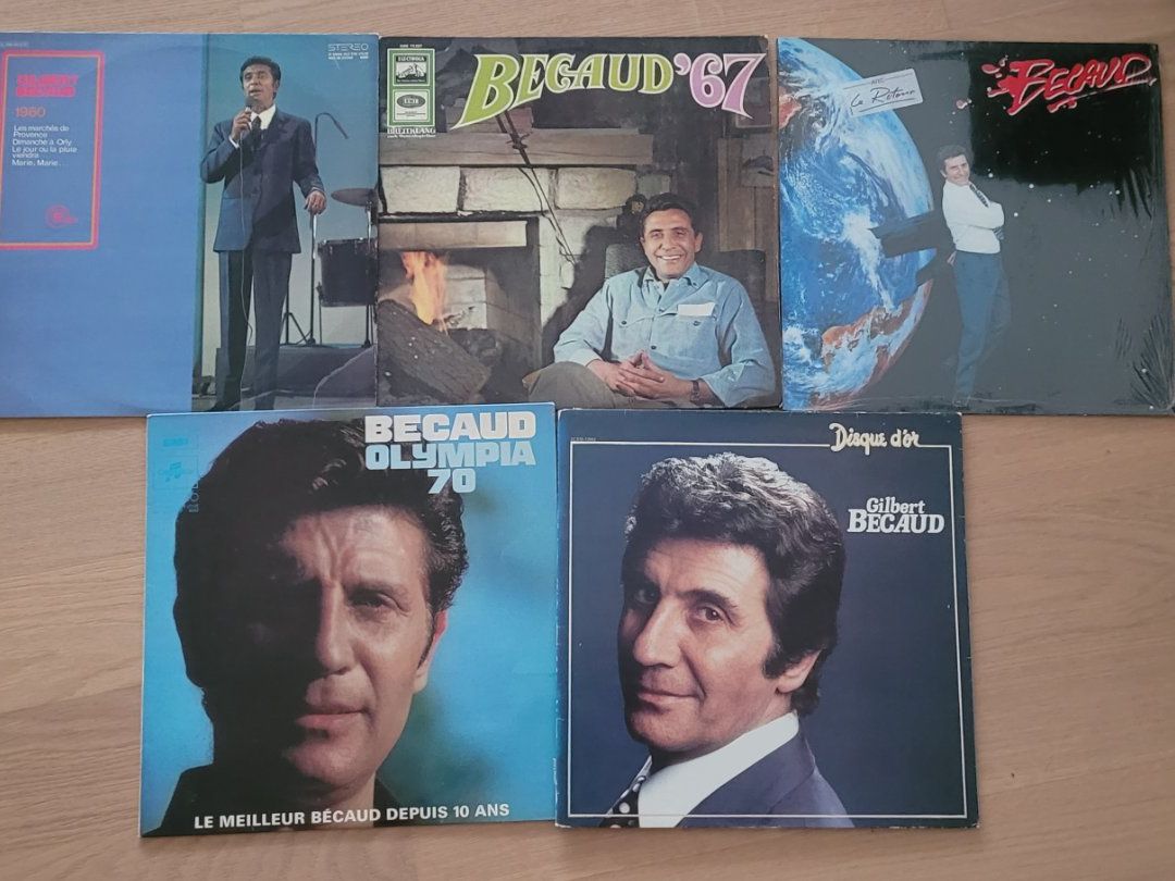 Dischi in vinile: 5 LP  Gilbert Becaud – Usato da Martigny venduto da MZ-67