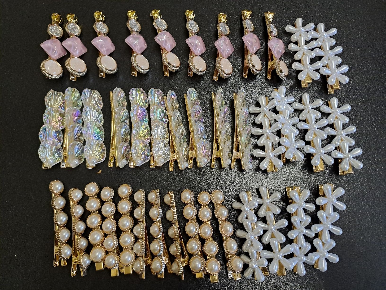 Accessori per capelli: Restposten 40 Haarklammern Perlen – Nuovo e nell'imballaggio originale da Uznach venduto da Walaylatiere