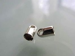 2 Endteil Kappen Metall  für 3mm Band